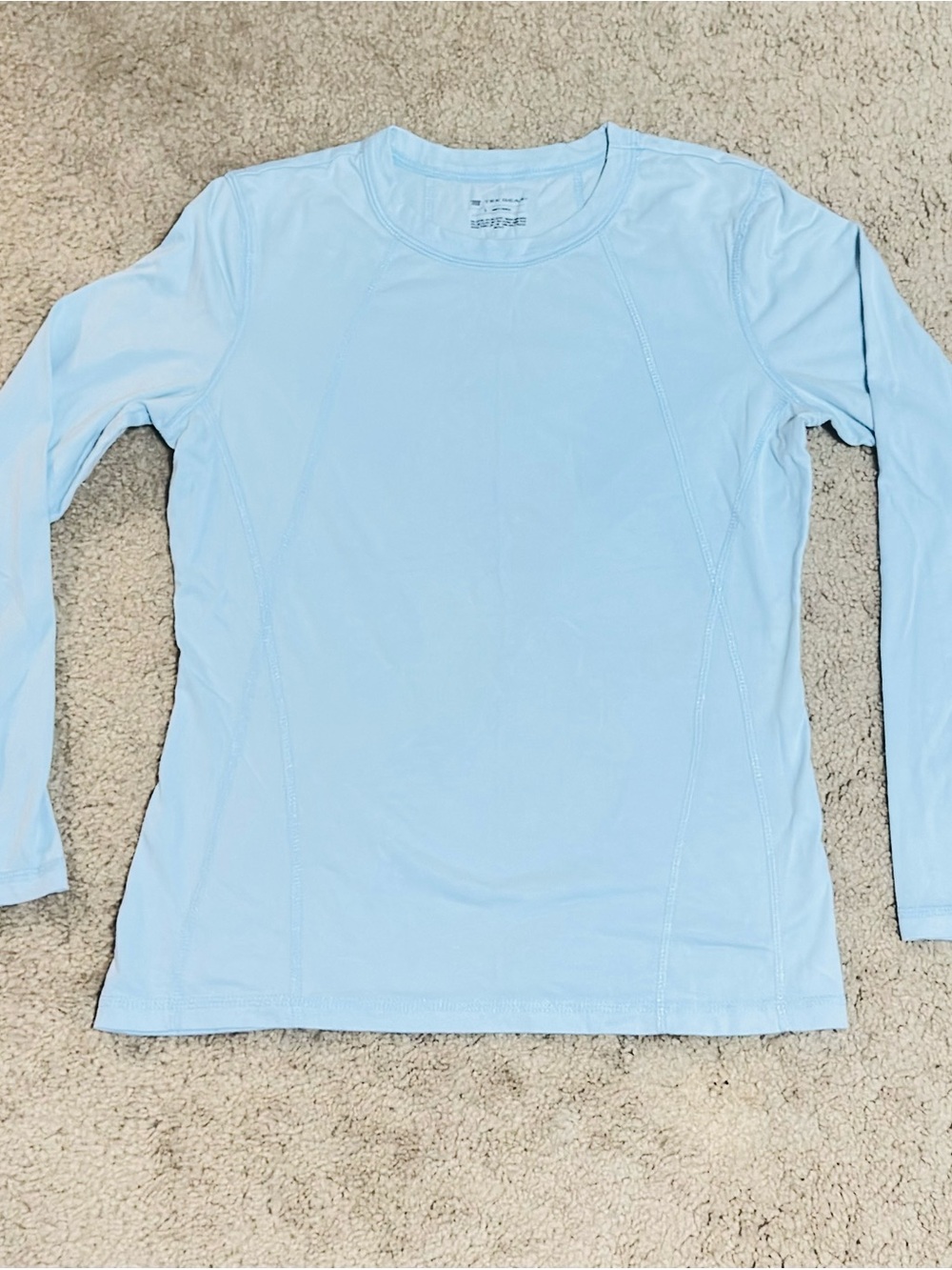 Tek Gear Women’s Long Sleeve Active Top Light Blue SIZE S